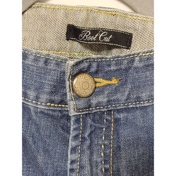 Marc Ecko Women's Boot‎ Cut Size 40x32 Blue Denim Jeans - Picture 4 of 7